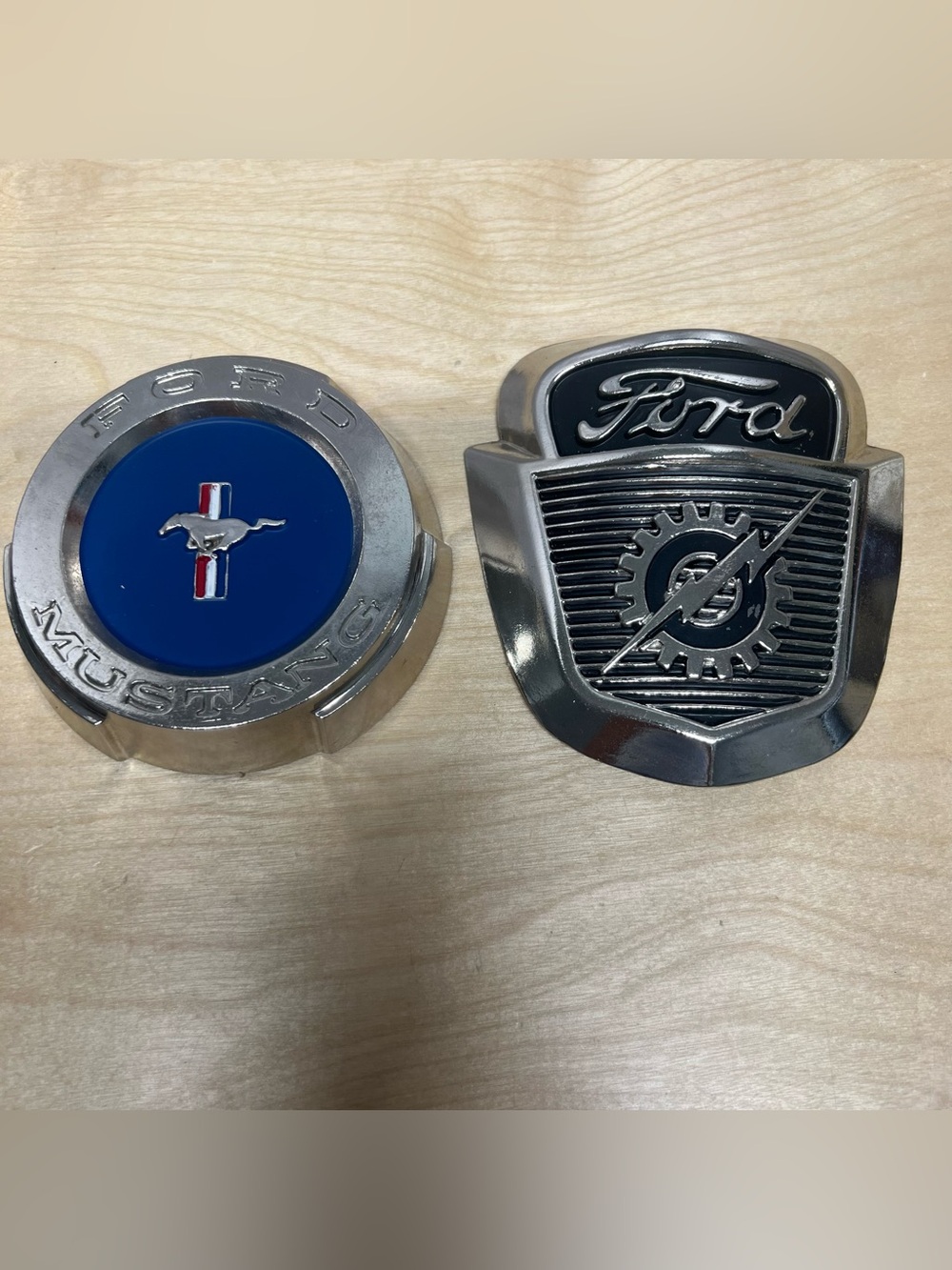 Ford Mustang and Ford Logo Metal Wall Hangings